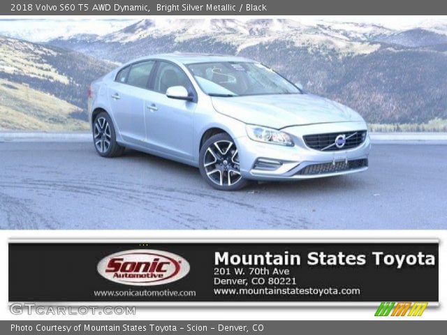 2018 Volvo S60 T5 AWD Dynamic in Bright Silver Metallic