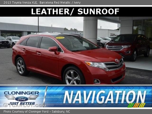 2013 Toyota Venza XLE in Barcelona Red Metallic