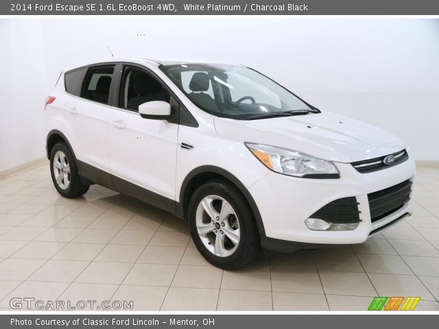 2014 Ford Escape SE 1.6L EcoBoost 4WD in White Platinum