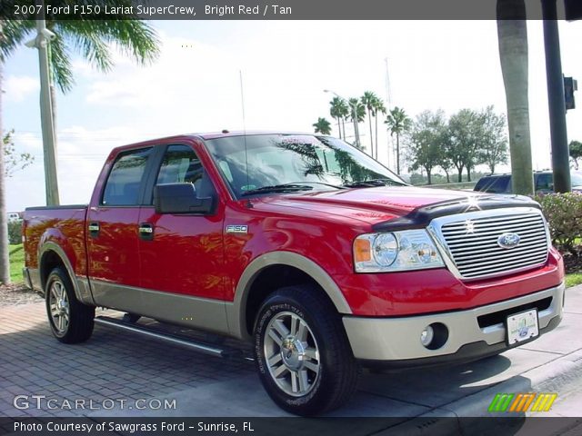 2007 Ford F150 Lariat SuperCrew in Bright Red