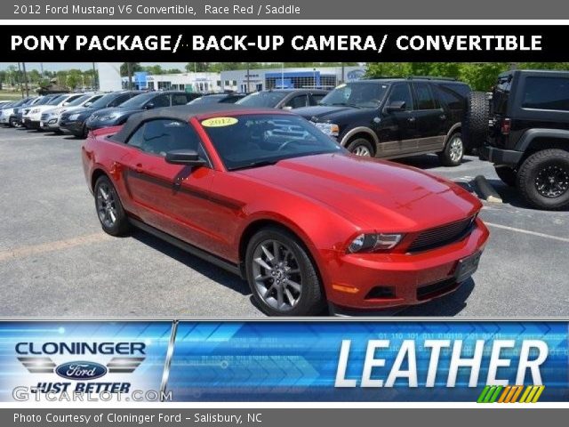 2012 Ford Mustang V6 Convertible in Race Red