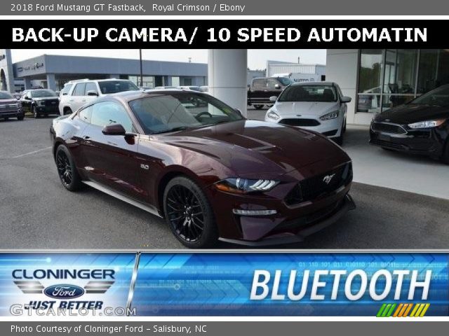 2018 Ford Mustang GT Fastback in Royal Crimson