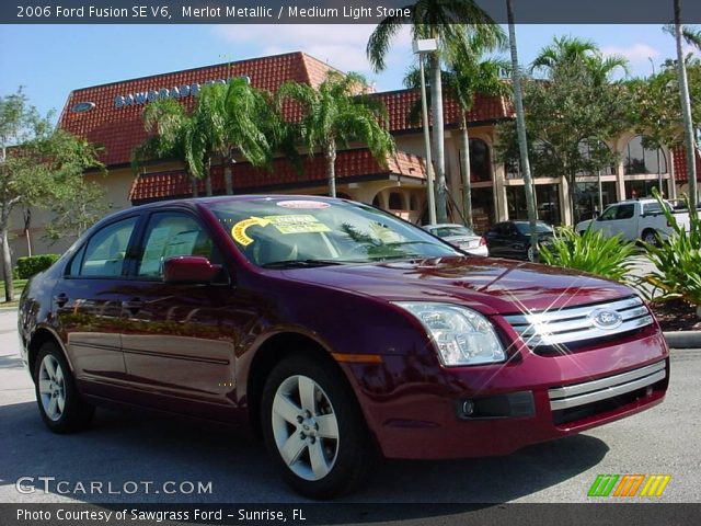 2006 Ford Fusion SE V6 in Merlot Metallic