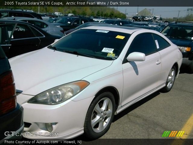 2005 Toyota Solara SE V6 Coupe in Arctic Frost Pearl White
