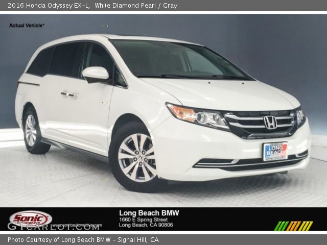 2016 Honda Odyssey EX-L in White Diamond Pearl