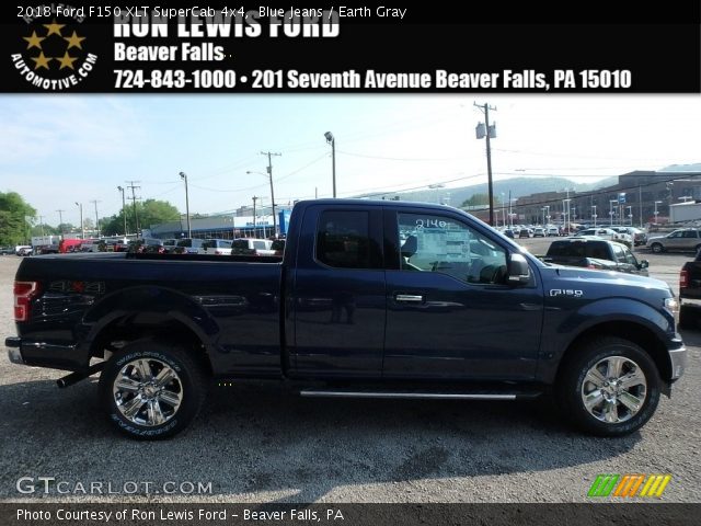 2018 Ford F150 XLT SuperCab 4x4 in Blue Jeans