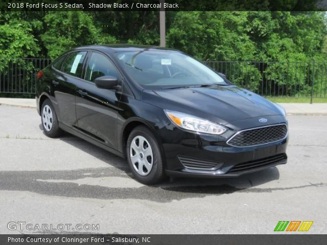 2018 Ford Focus S Sedan in Shadow Black