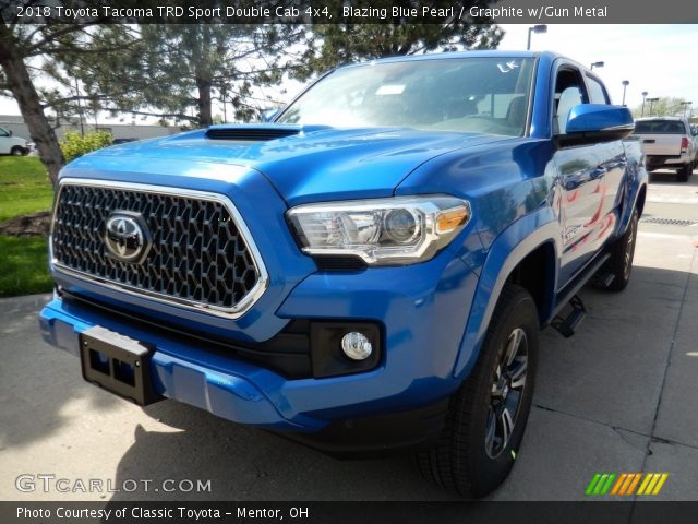 2018 Toyota Tacoma TRD Sport Double Cab 4x4 in Blazing Blue Pearl