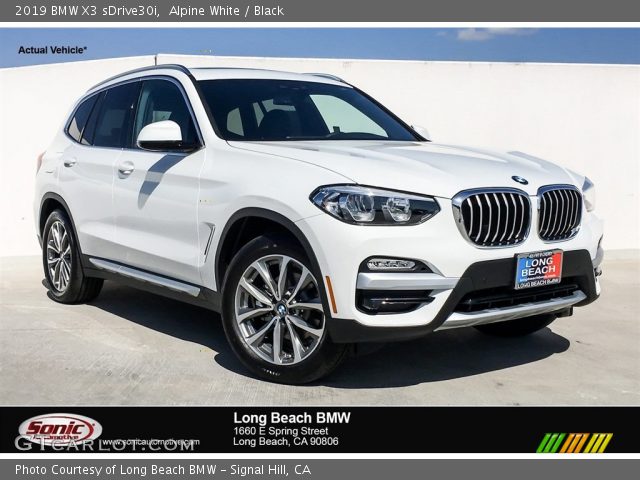 2019 BMW X3 sDrive30i in Alpine White