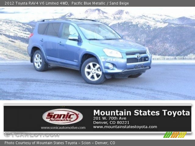 2012 Toyota RAV4 V6 Limited 4WD in Pacific Blue Metallic