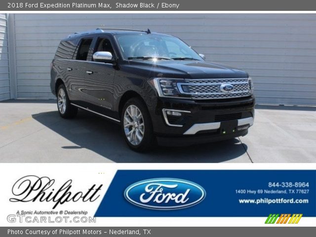 2018 Ford Expedition Platinum Max in Shadow Black