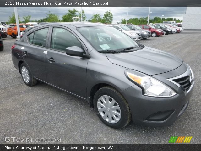 2018 Nissan Versa S Plus in Gun Metal Metallic