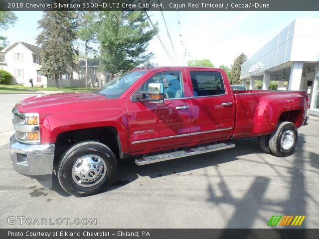 2018 Chevrolet Silverado 3500HD LTZ Crew Cab 4x4 in Cajun Red Tintcoat