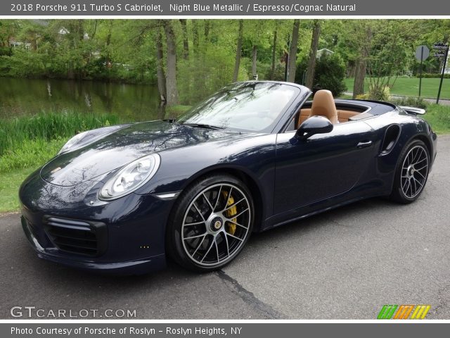 2018 Porsche 911 Turbo S Cabriolet in Night Blue Metallic