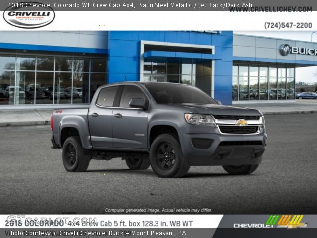 2018 Chevrolet Colorado WT Crew Cab 4x4 in Satin Steel Metallic
