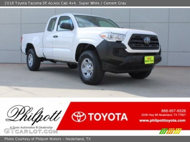 2018 Toyota Tacoma SR Access Cab 4x4 in Super White