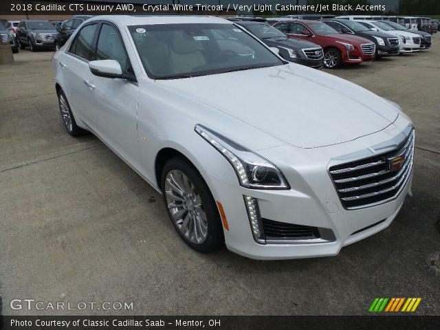 2018 Cadillac CTS Luxury AWD in Crystal White Tricoat