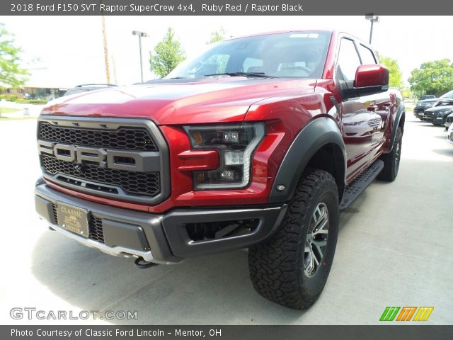 2018 Ford F150 SVT Raptor SuperCrew 4x4 in Ruby Red