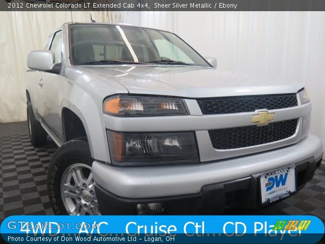 2012 Chevrolet Colorado LT Extended Cab 4x4 in Sheer Silver Metallic