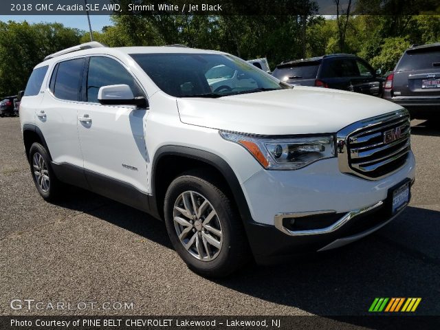 2018 GMC Acadia SLE AWD in Simmit White
