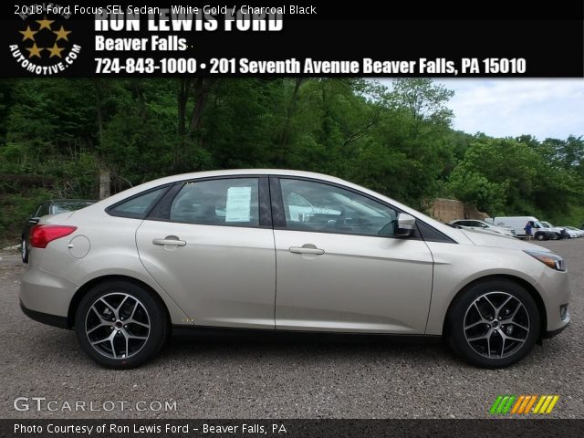 2018 Ford Focus SEL Sedan in White Gold