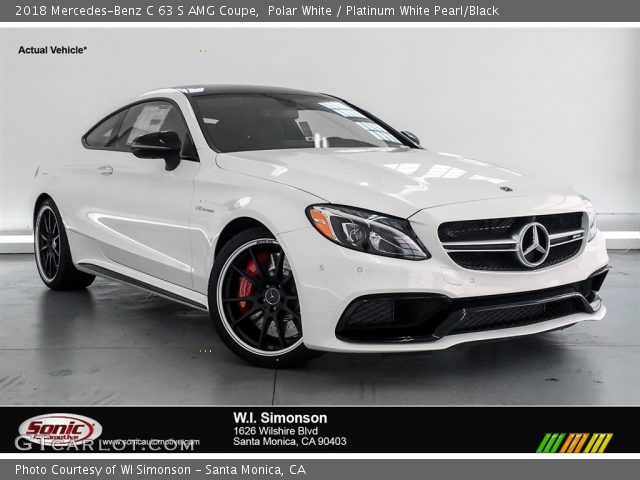 2018 Mercedes-Benz C 63 S AMG Coupe in Polar White