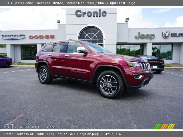 2018 Jeep Grand Cherokee Limited in Velvet Red Pearl