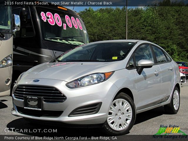 2016 Ford Fiesta S Sedan in Ingot Silver Metallic