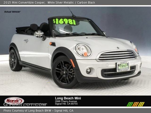 2015 Mini Convertible Cooper in White Silver Metallic
