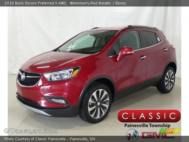 2018 Buick Encore Preferred II AWD in Winterberry Red Metallic