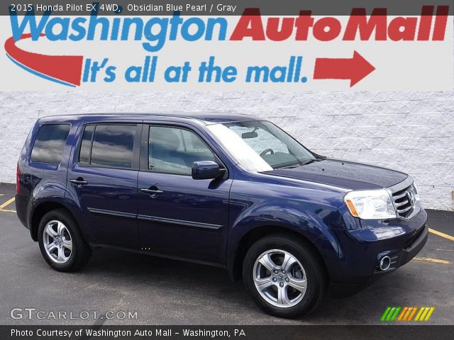 2015 Honda Pilot EX 4WD in Obsidian Blue Pearl