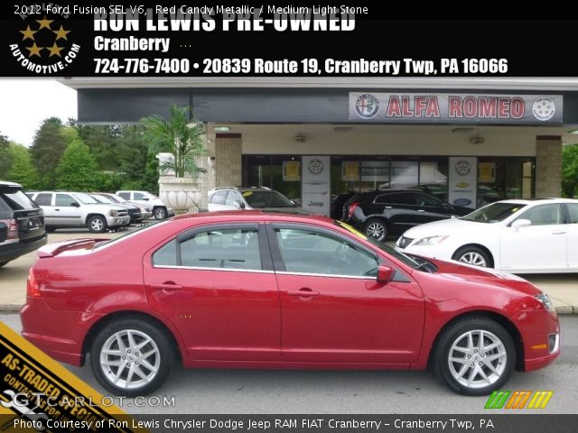 2012 Ford Fusion SEL V6 in Red Candy Metallic