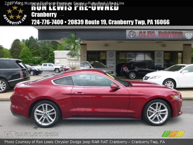 2017 Ford Mustang EcoBoost Premium Coupe in Ruby Red
