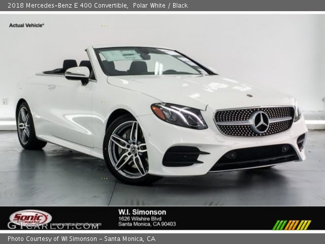 2018 Mercedes-Benz E 400 Convertible in Polar White