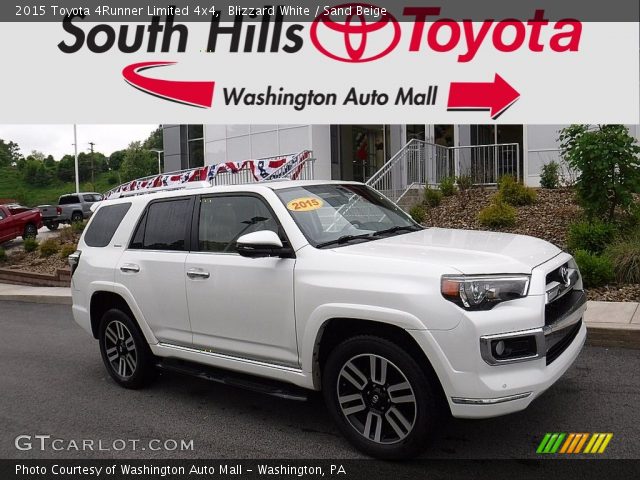 2015 Toyota 4Runner Limited 4x4 in Blizzard White