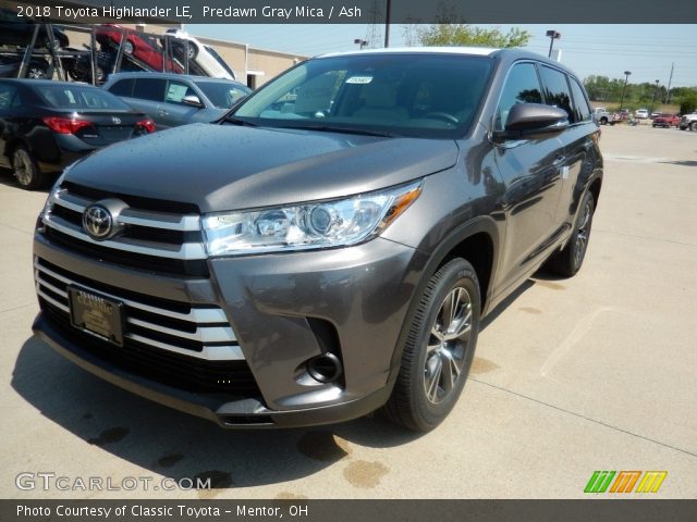 2018 Toyota Highlander LE in Predawn Gray Mica
