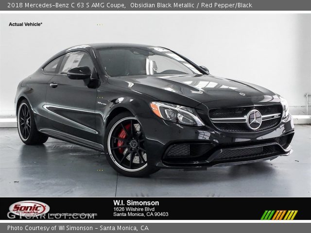 2018 Mercedes-Benz C 63 S AMG Coupe in Obsidian Black Metallic