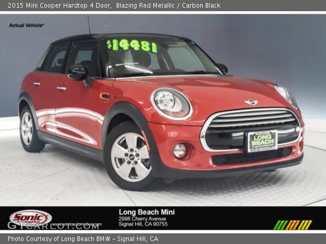 2015 Mini Cooper Hardtop 4 Door in Blazing Red Metallic