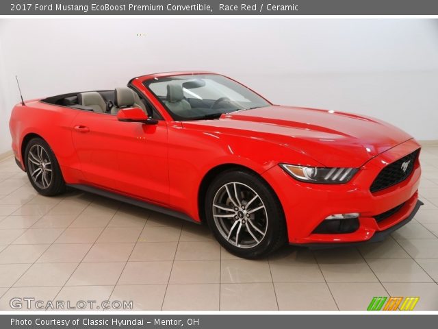 2017 Ford Mustang EcoBoost Premium Convertible in Race Red