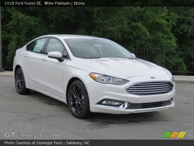 2018 Ford Fusion SE in White Platinum