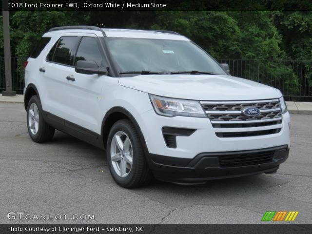 2018 Ford Explorer FWD in Oxford White