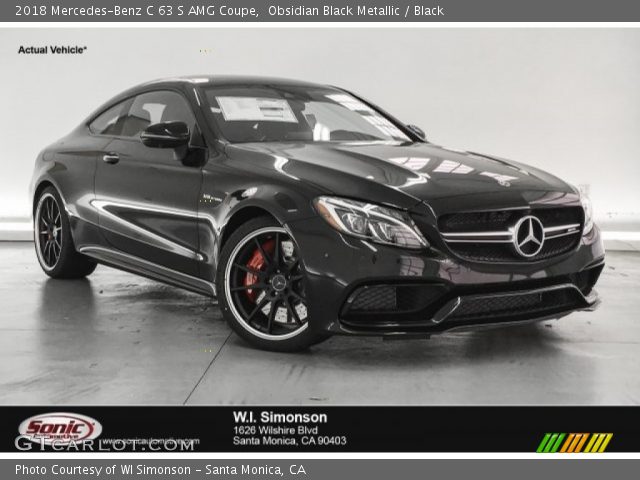 2018 Mercedes-Benz C 63 S AMG Coupe in Obsidian Black Metallic