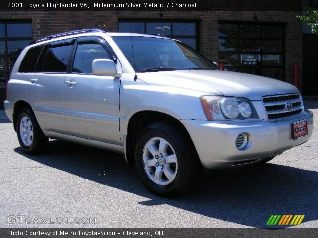 2001 Toyota Highlander V6 in Millennium Silver Metallic
