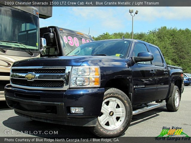 2009 Chevrolet Silverado 1500 LTZ Crew Cab 4x4 in Blue Granite Metallic