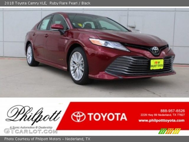 2018 Toyota Camry XLE in Ruby Flare Pearl