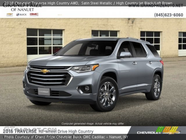 2018 Chevrolet Traverse High Country AWD in Satin Steel Metallic