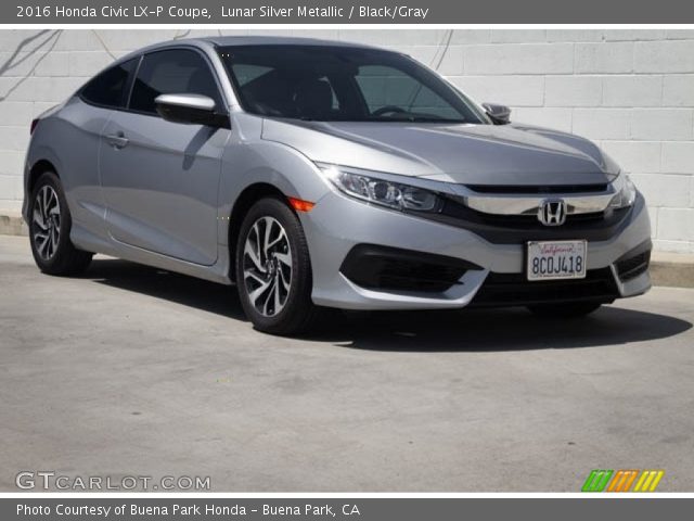 2016 Honda Civic LX-P Coupe in Lunar Silver Metallic