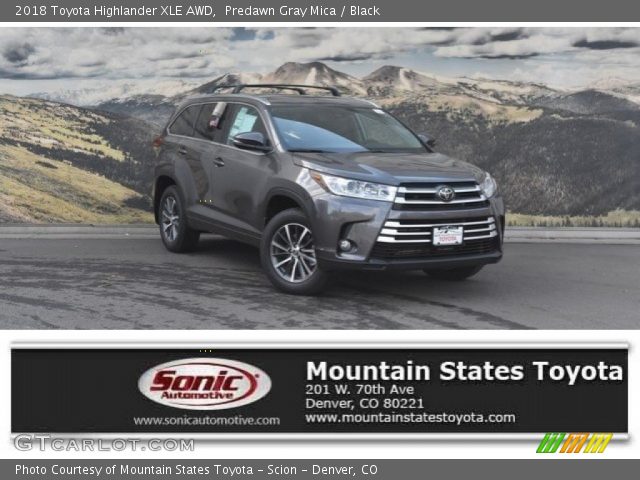 2018 Toyota Highlander XLE AWD in Predawn Gray Mica