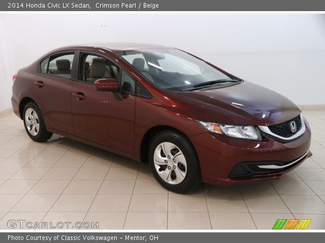 2014 Honda Civic LX Sedan in Crimson Pearl