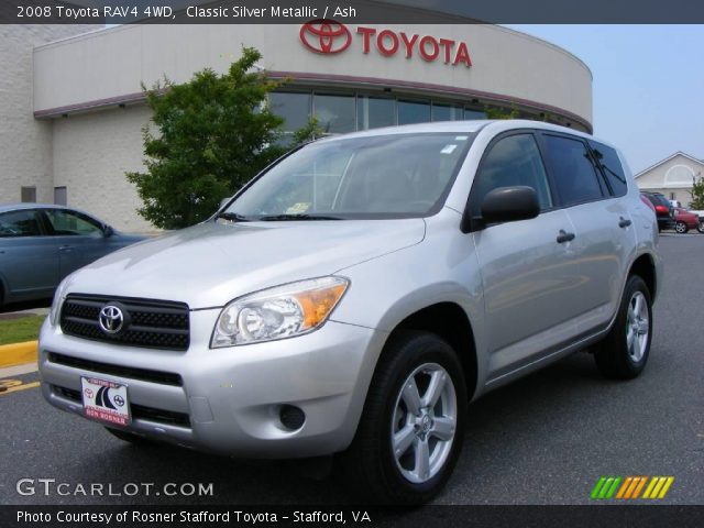 2008 Toyota RAV4 4WD in Classic Silver Metallic